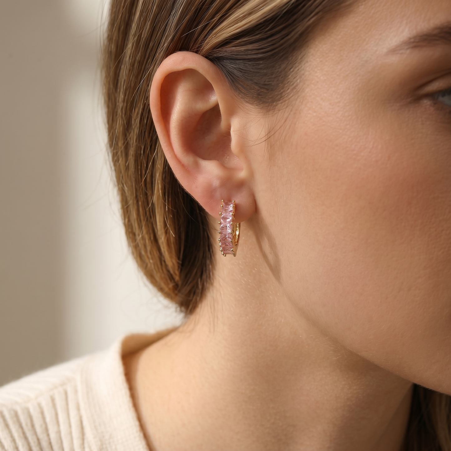 Aros Argollas Gala Rosa