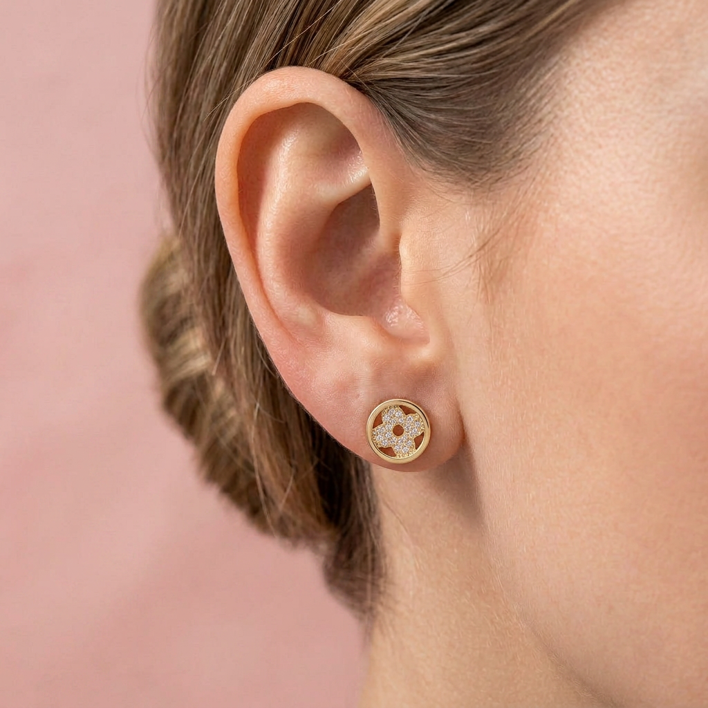 Aros Flor de Cristal