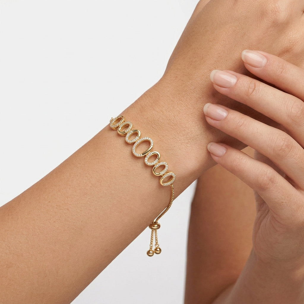 Pulsera Ajustable de Eslabones Orgánicos