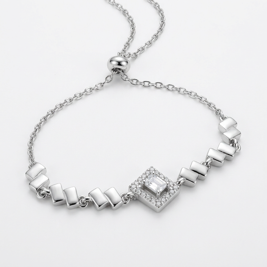 Pulsera Ajustable Prisma Silver