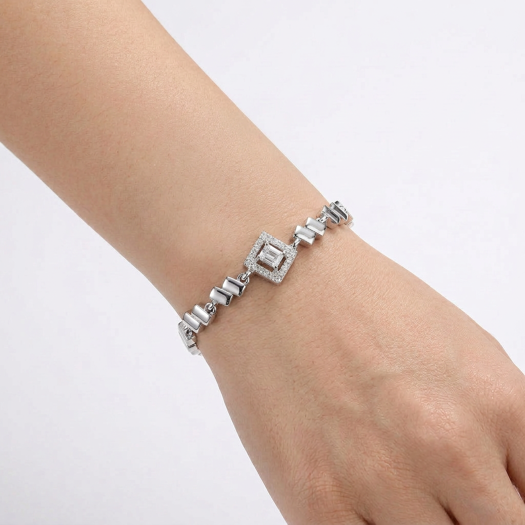 Pulsera Ajustable Prisma Silver