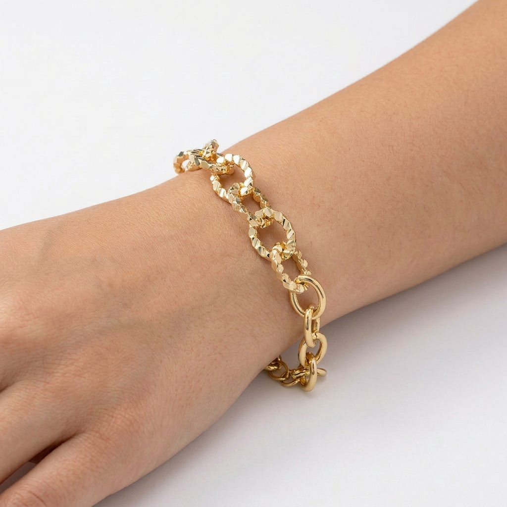 Pulsera Dualidad Dorada