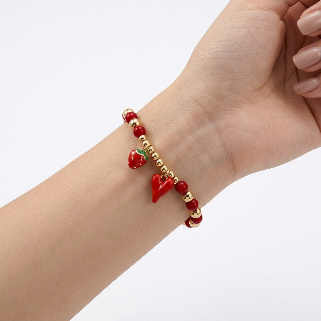 Pulsera Dulzura Carmesí