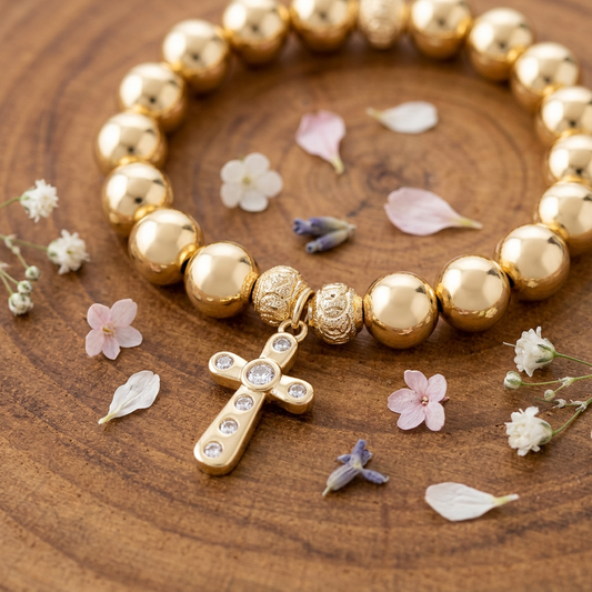 Pulsera Elastica Cruz Eterna