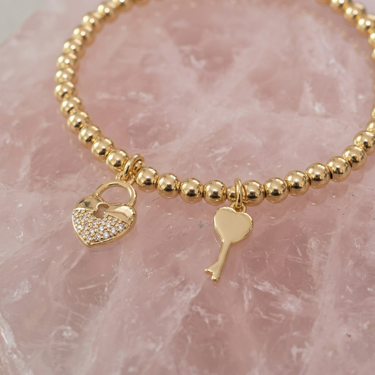 Pulsera Corazón Bajo Llave