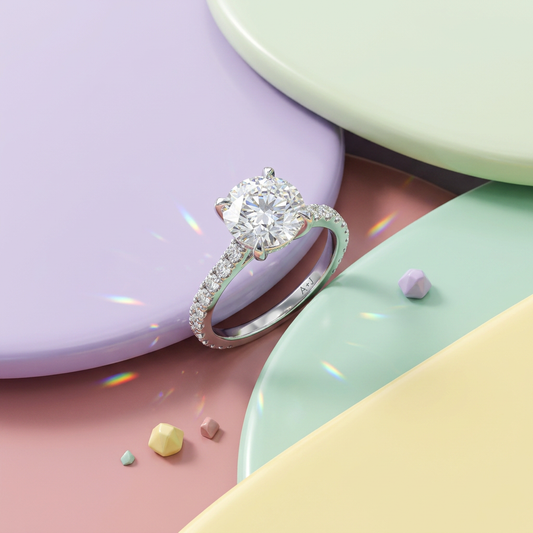 Anillo Moissanita Corona Imperial