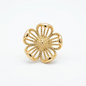 Anillo Ajustable Flor de Oro