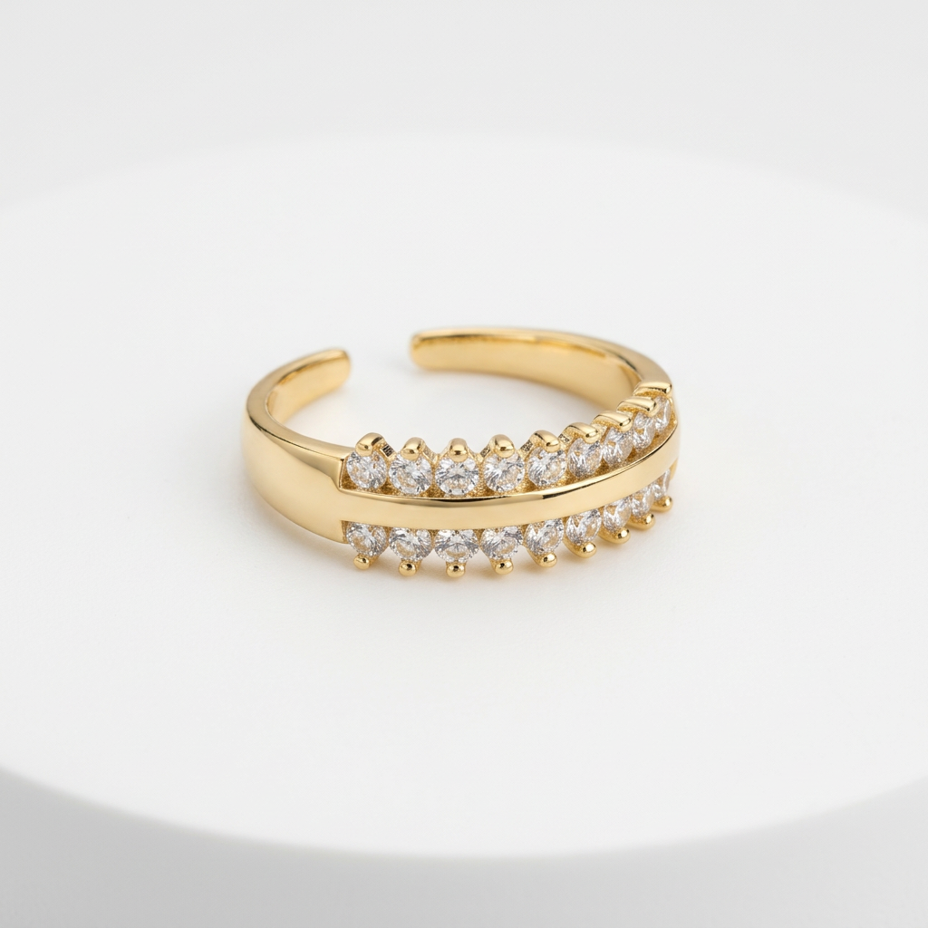 Anillo Ajustable Doble Destello