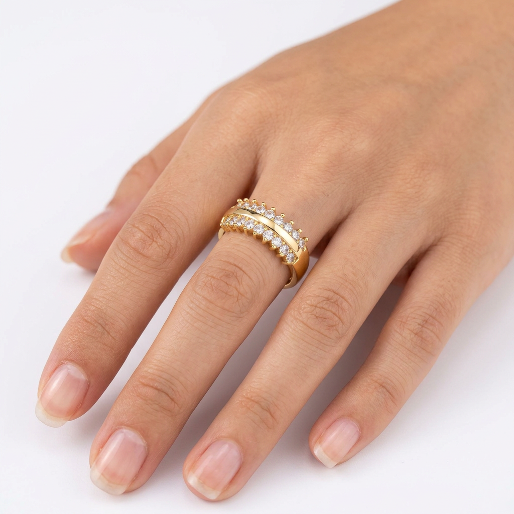 Anillo Ajustable Doble Destello