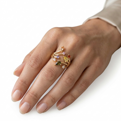 Anillo Ajustable Primavera Infinita