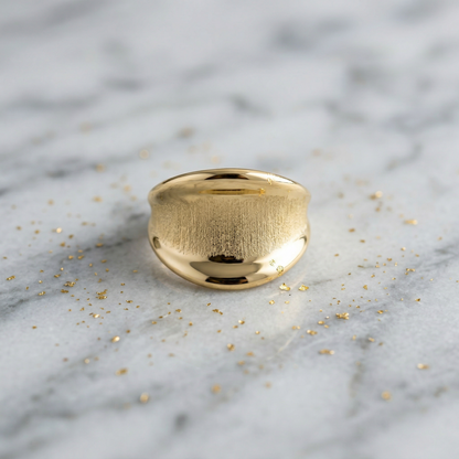 Anillo Ajustable Seda de Oro