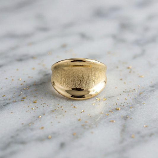 Anillo Ajustable Seda de Oro