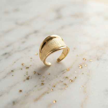Anillo Ajustable Seda de Oro
