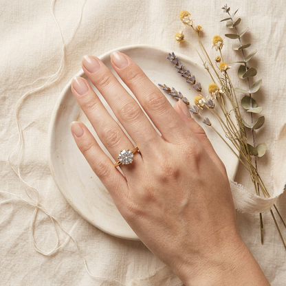 Anillo Moissanita Isabella