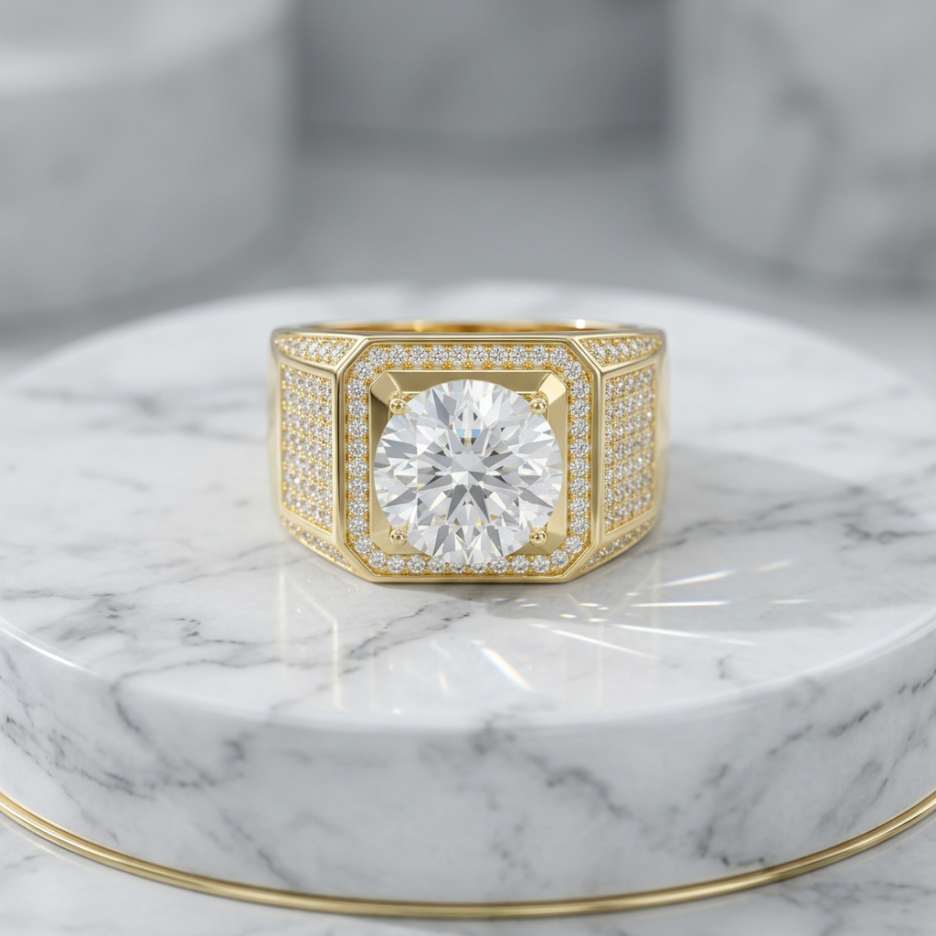 Anillo Moissanita Emperador
