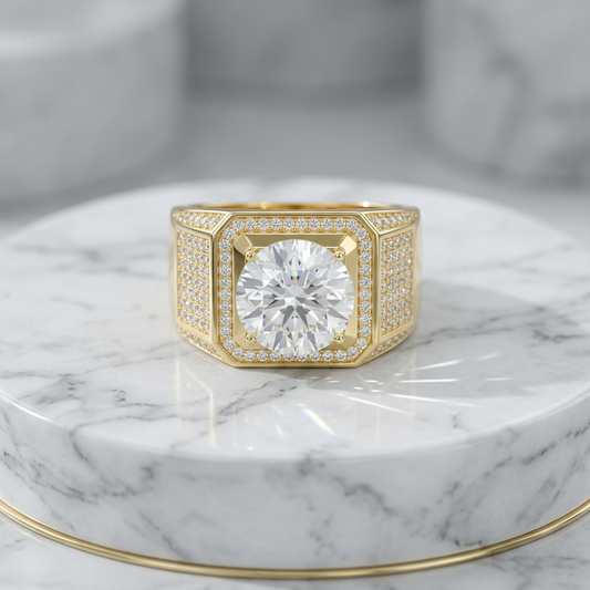 Anillo Moissanita Emperador