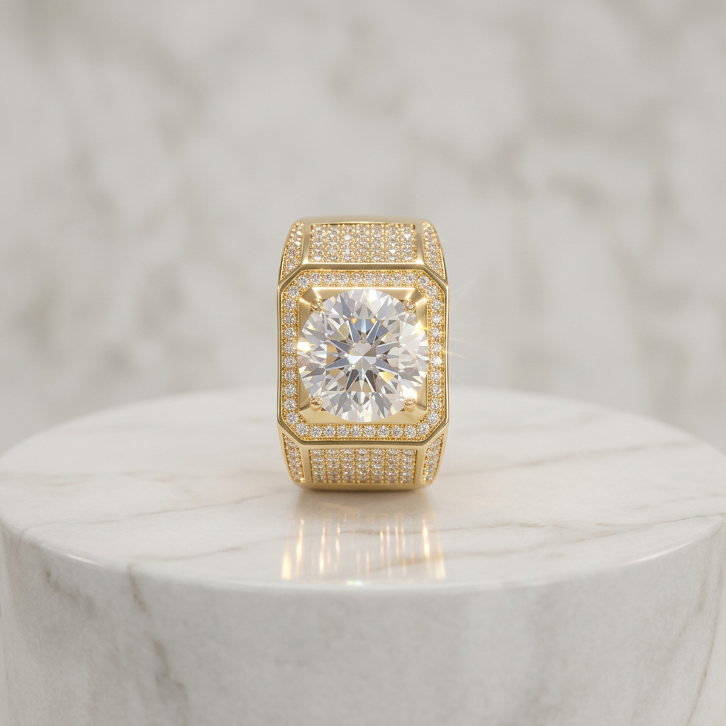 Anillo Moissanita Emperador