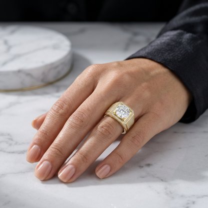 Anillo Moissanita Emperador