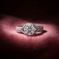 Anillo Moissanita Corte Real