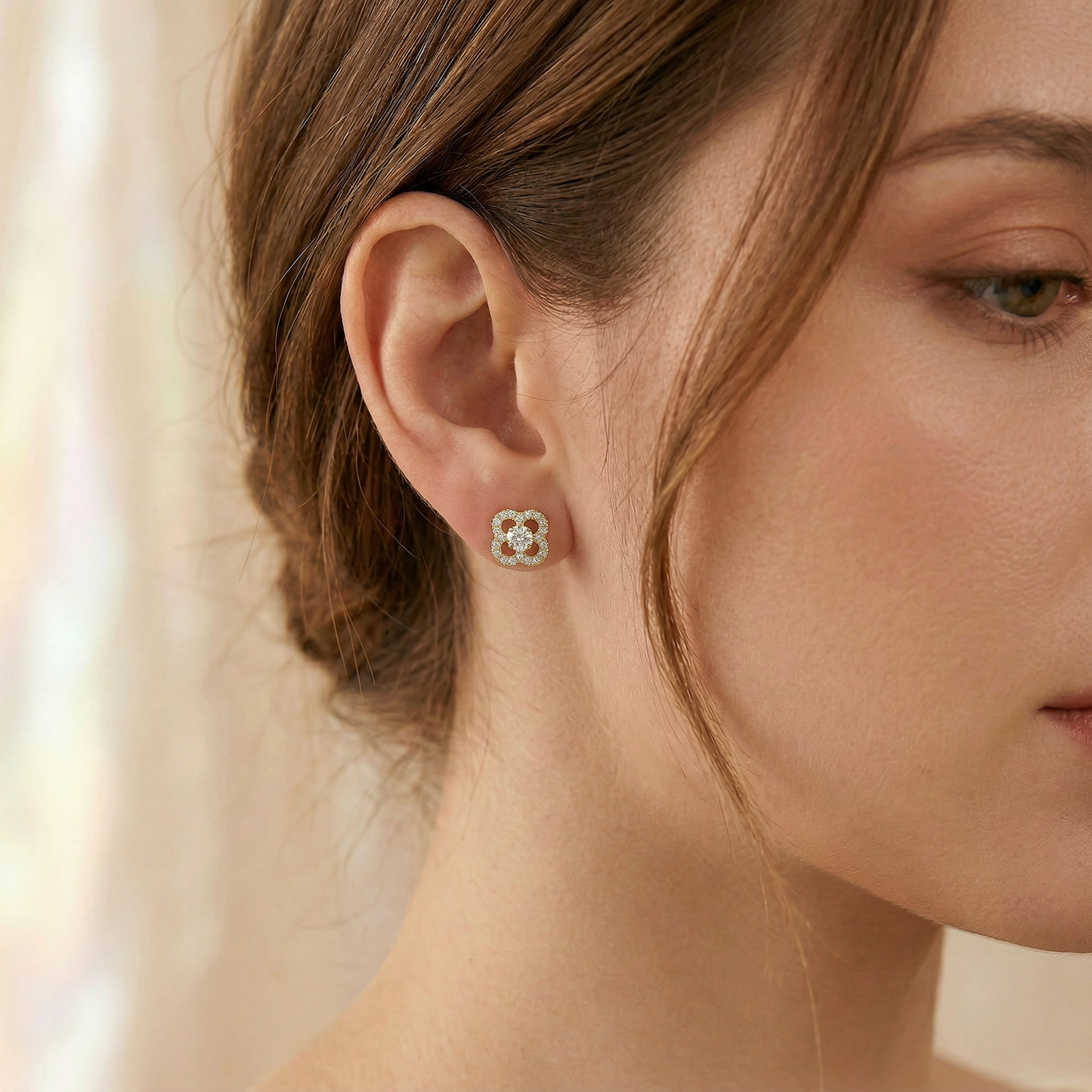 Aros Trebol Prisma Floral