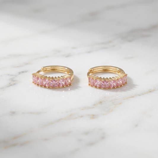 Aros Argollas Gala Rosa