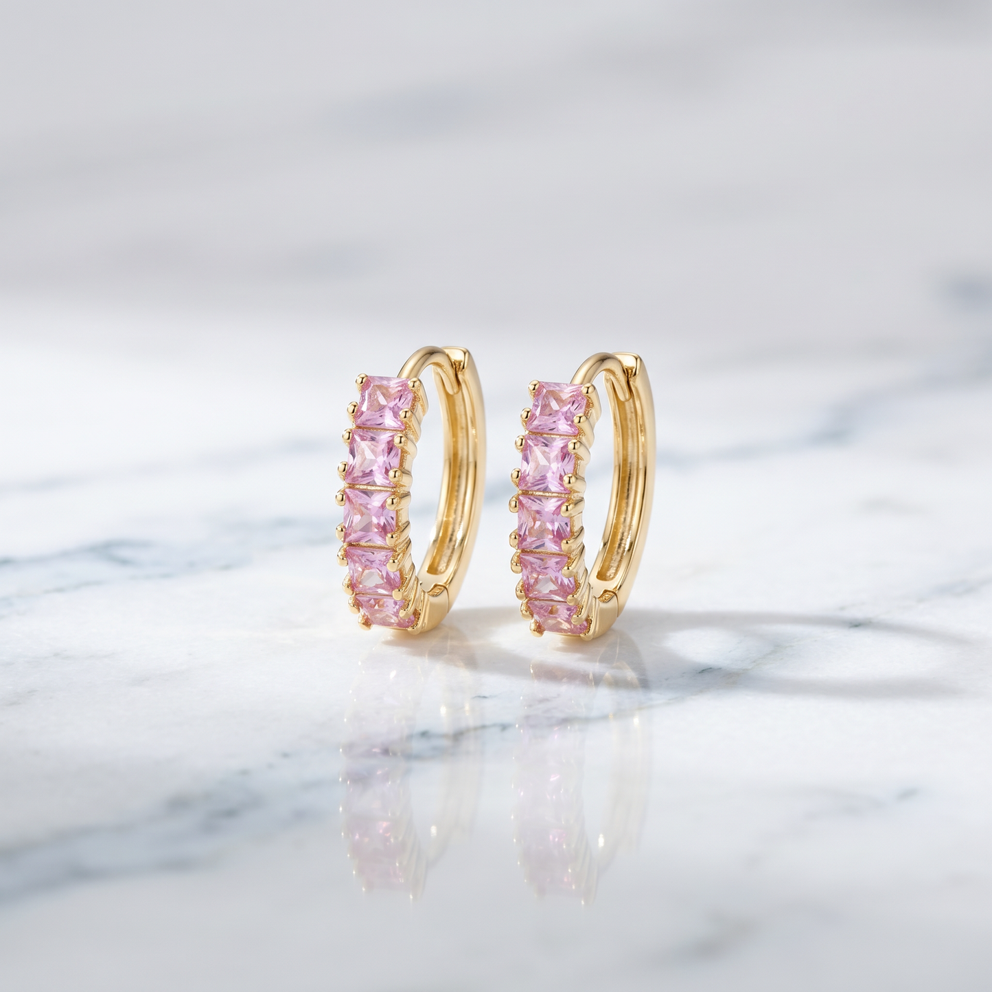 Aros Argollas Gala Rosa