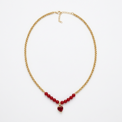 Collar Corazón de Fuego