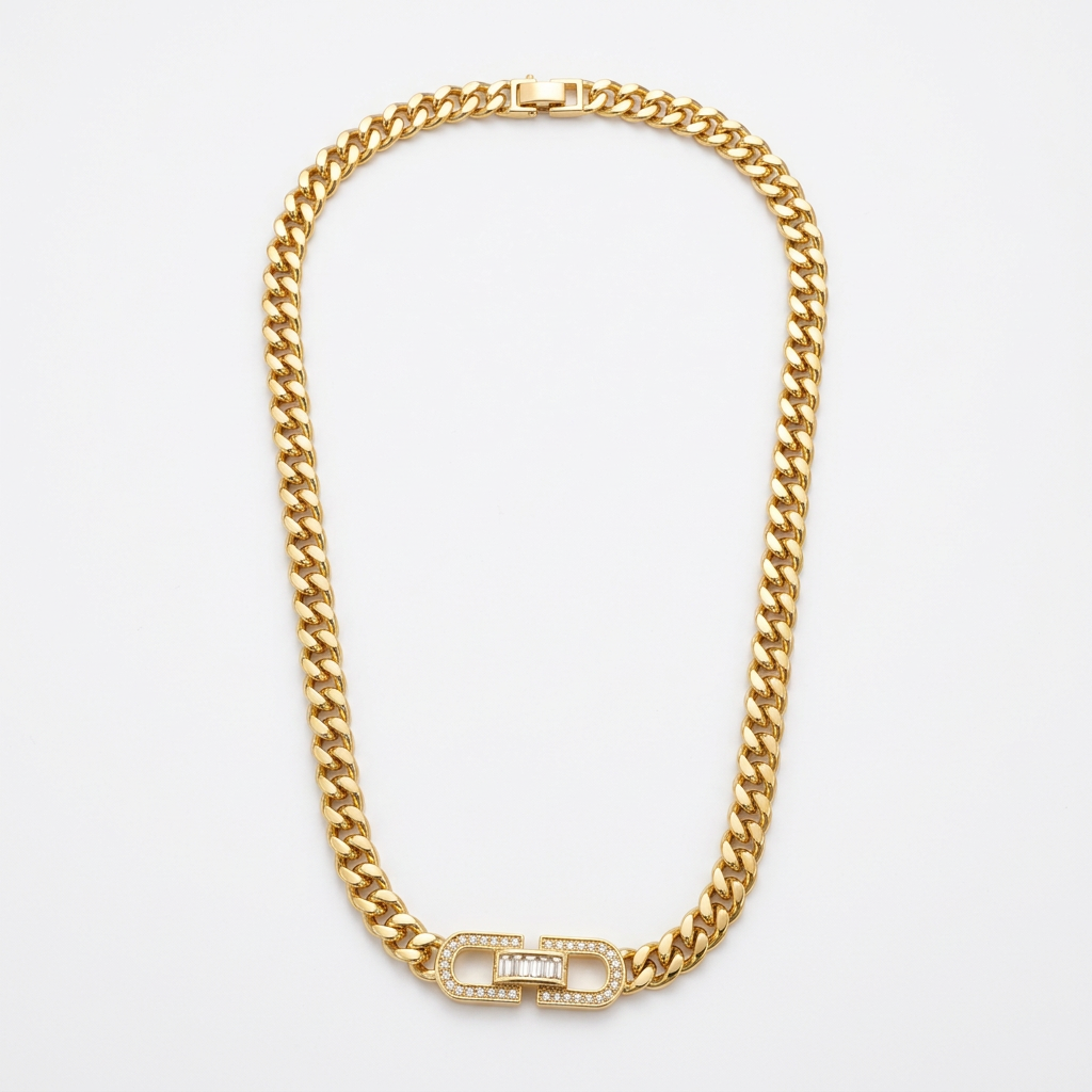 Collar de Eslabón Cubano