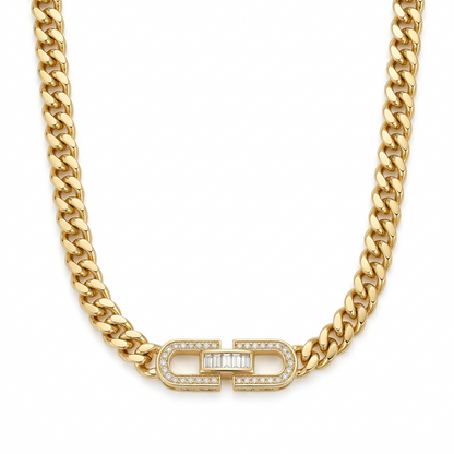 Collar de Eslabón Cubano