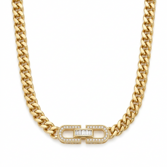Collar de Eslabón Cubano