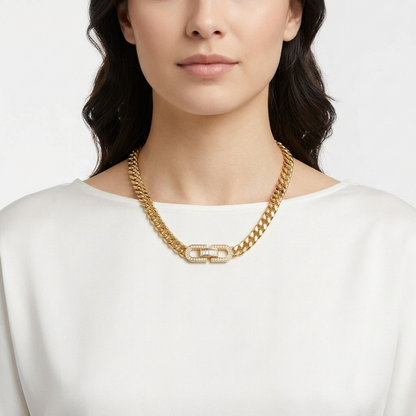 Collar de Eslabón Cubano