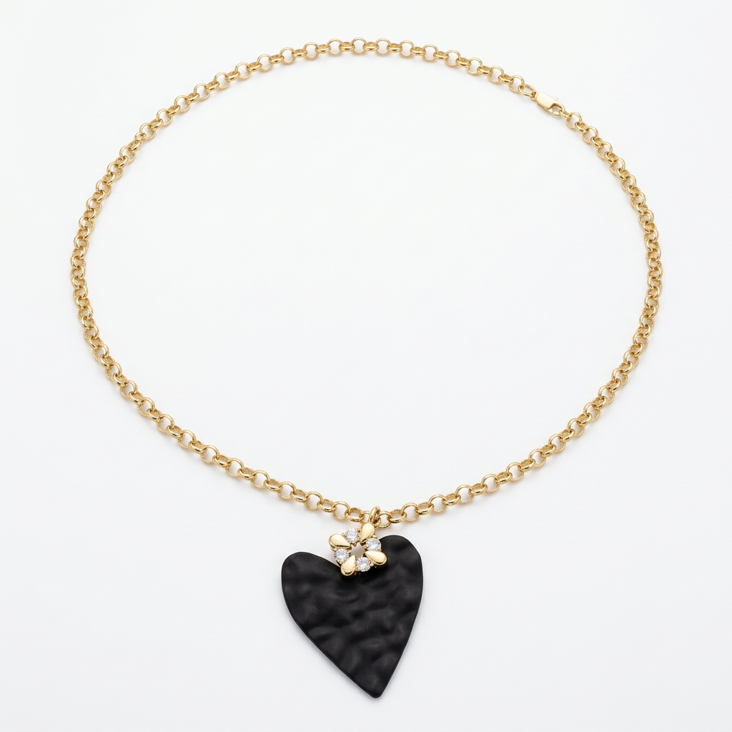 Collar Corazón Nocturno