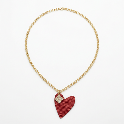 Collar Corazón Ardiente