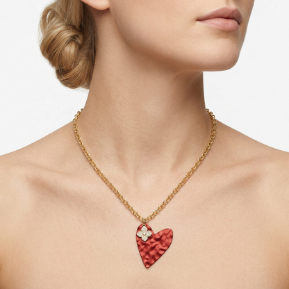 Collar Corazón Ardiente