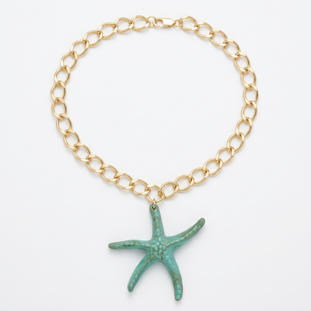 Collar Estrella turquesa