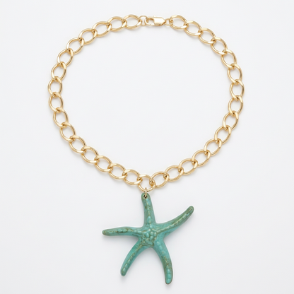 Collar Estrella turquesa