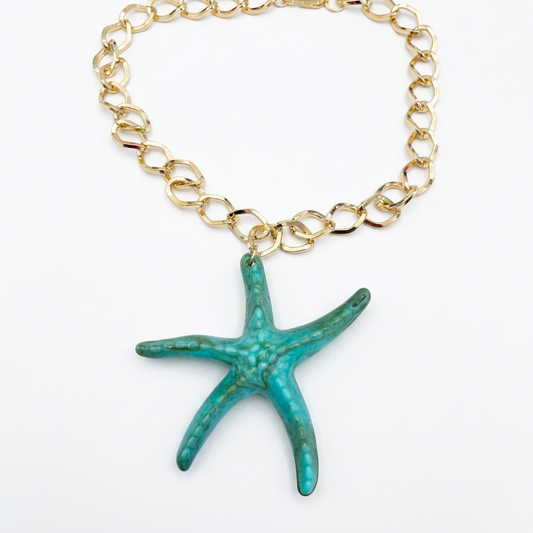 Collar Estrella turquesa