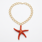 Collar Estrella coral