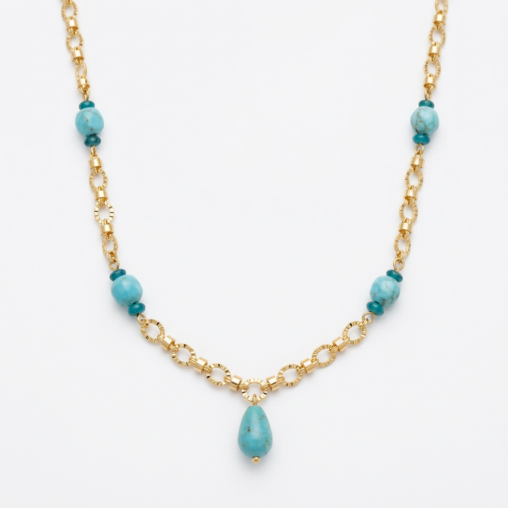 Collar Turquesa Orgánica