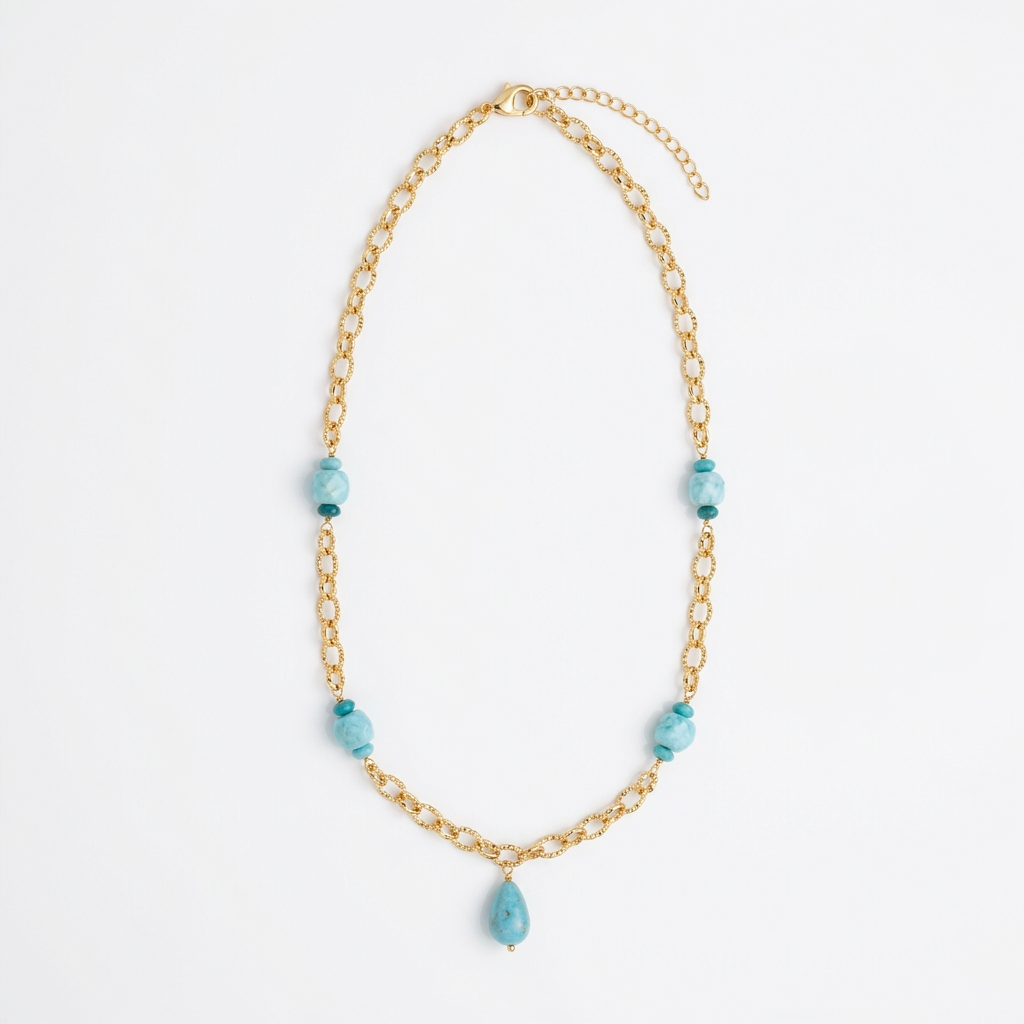 Collar Turquesa Orgánica