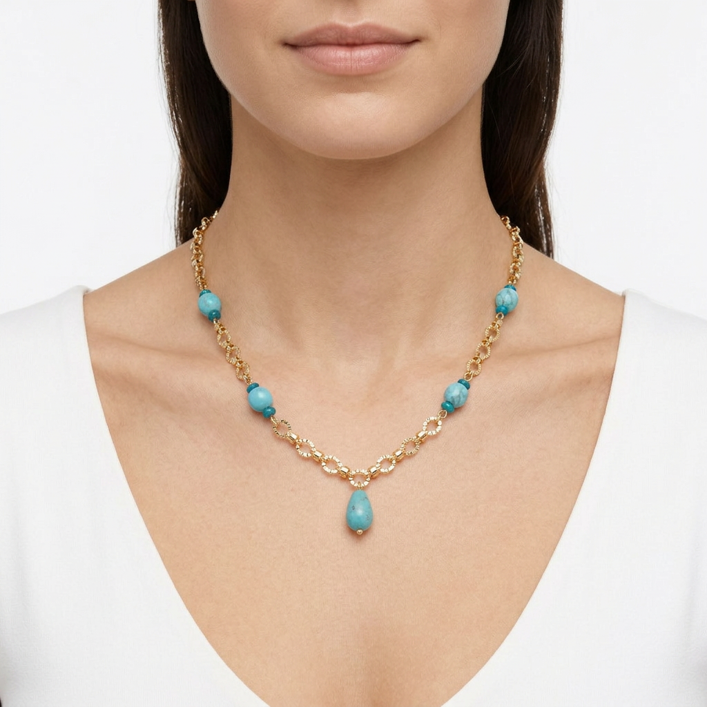 Collar Turquesa Orgánica
