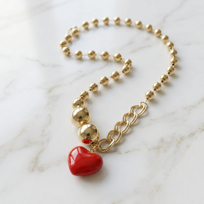 Collar Corazón Vibrante.
