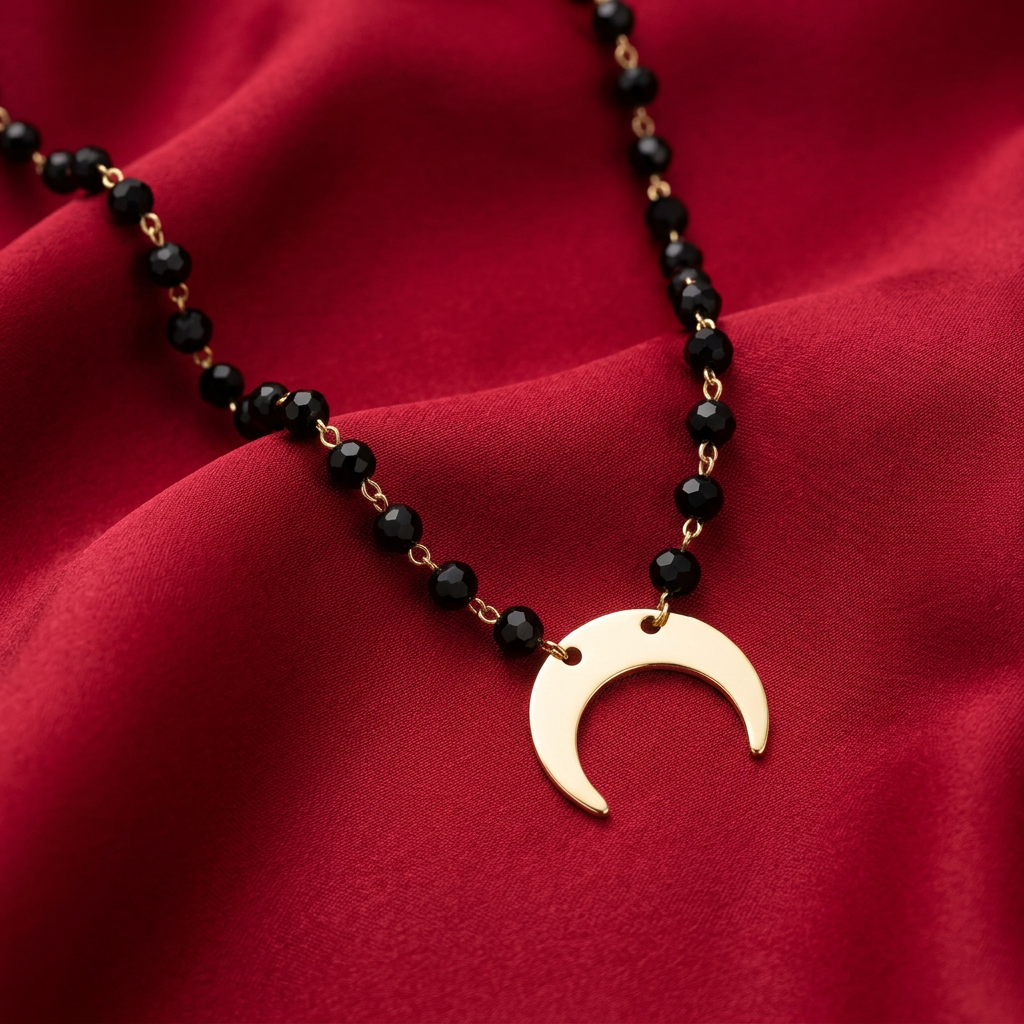 Collar Luna de media noche
