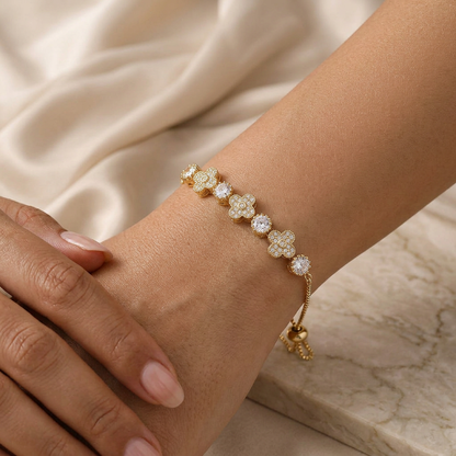 Pulsera Ajustable Tréboles Splendor