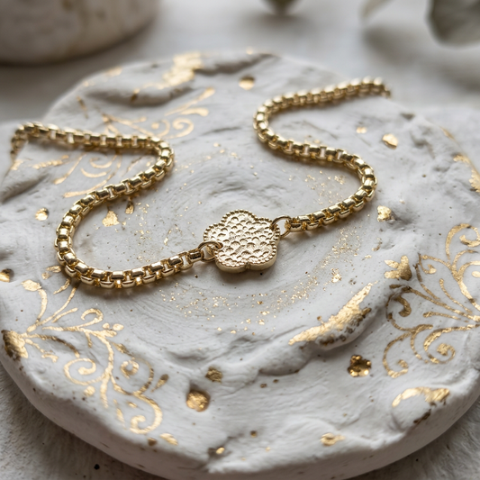 Pulsera Trébol Texturizado