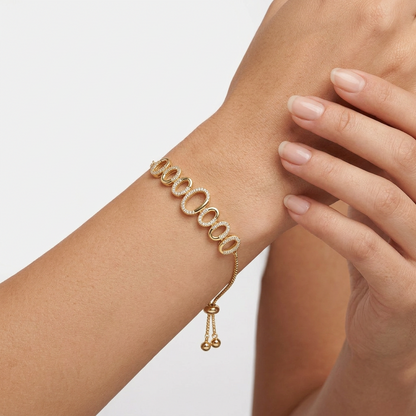 Pulsera Ajustable de Eslabones Orgánicos