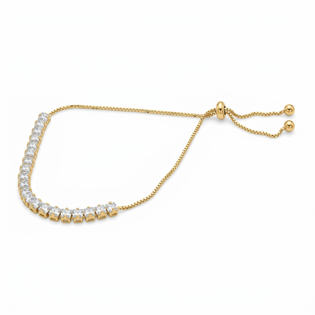 Pulsera Ajustable Tennis blanca