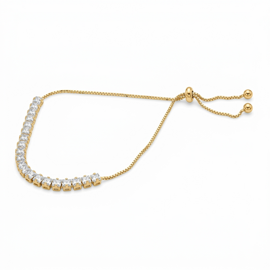 Pulsera Ajustable Tennis blanca
