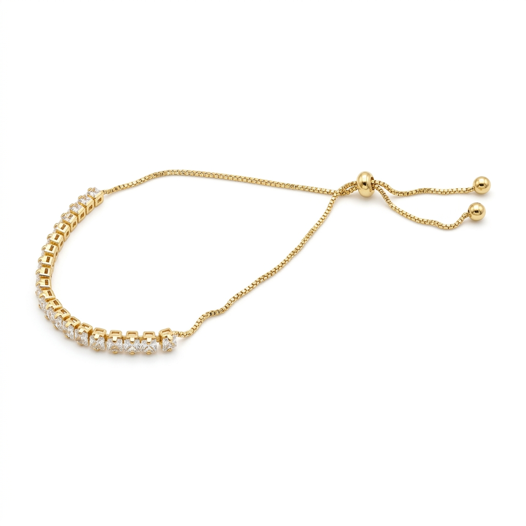 Pulsera Ajustable Tennis blanca