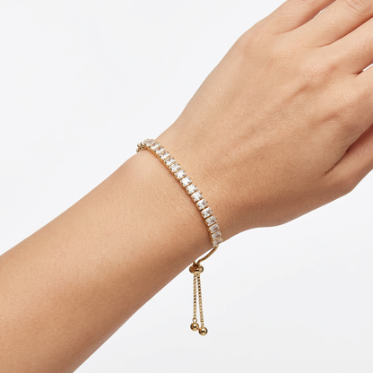 Pulsera Ajustable Tennis blanca